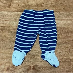 Cute stripe frog blue and light blue legging Just One You by Carter's newborn nb